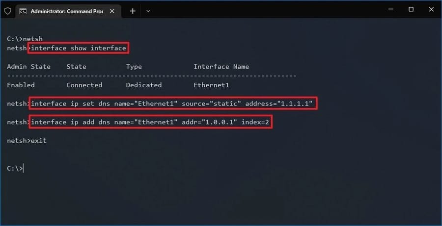 Change DNS Server Address
